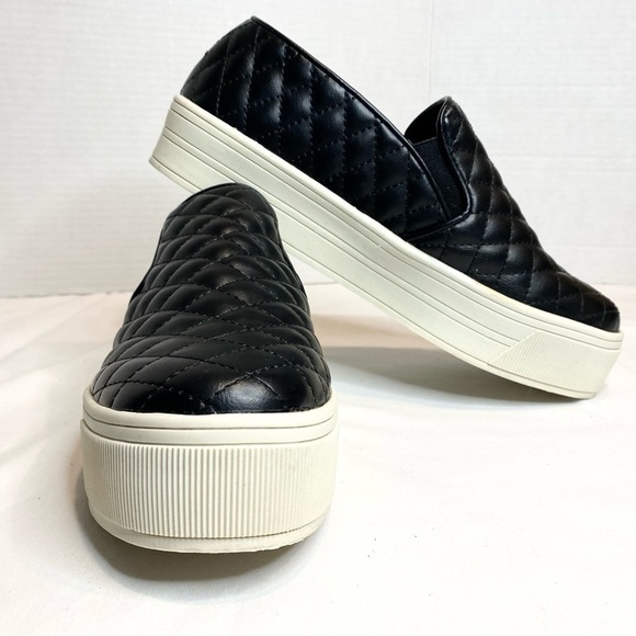 Candies Women’s Quilted Platform Sneaker Loafer in Black Size 9 - Picture 5 of 14